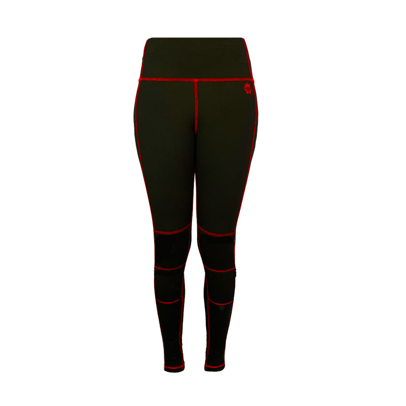 SB.Shellz WOMENS Red-Line Pant Black Heart (All Over Red Stitch) – SB.SHELLZ